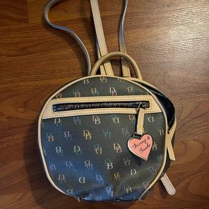 Dooney & Bourke Vintage Round Rainbow Zipper Backpack